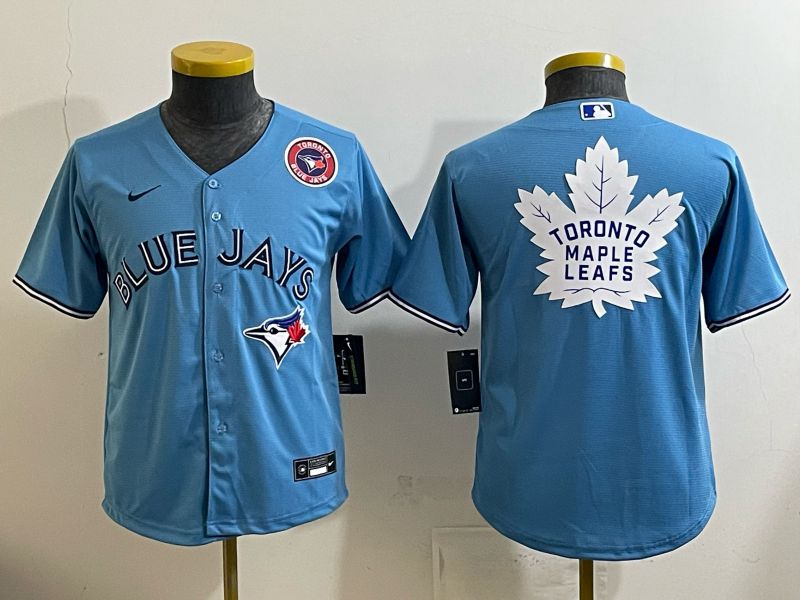 Youth 2025 Nike Toronto Blue Jays Blank Light Blue Game MLB Jersey 06